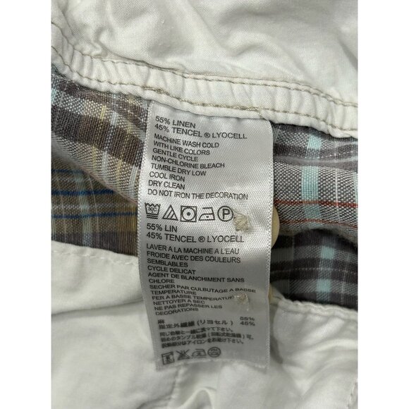 Tommy Bahama Mens Plaid Shorts Size 42 Linen Tencel Blend - Picture 6 of 8